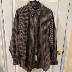 Ralph Lauren Blake Long Sleeve Classic Green Plaid Button-Down Shirt ~ XL ~ NWT